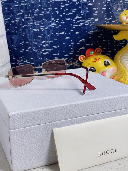 GUCCI RECTANGULAR FRAME SUNGLASSES GG1457S IN METAL