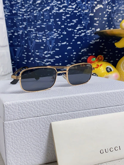 GUCCI RECTANGULAR FRAME SUNGLASSES GG1457S IN METAL