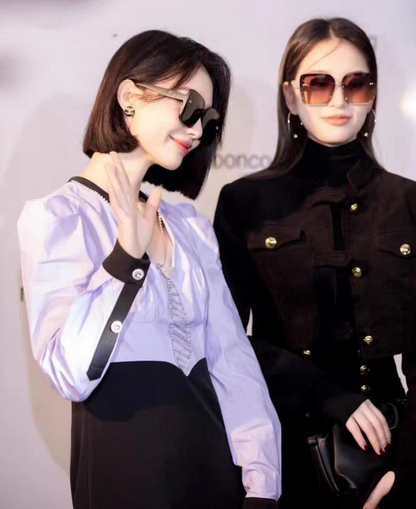 MIU MIU RUNWAY SQUARE SUNGLASSES 563196 IN BEIGE ACETATE