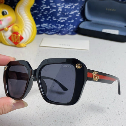 GUCCI GG EMBOSSED LOGO SQUARE FRAME SUNGLASSES 563171 IN ACETATE