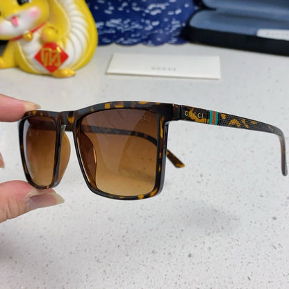 GUCCI RECTANGULAR FRAME SUNGLASSES 563259 IN ACETATE