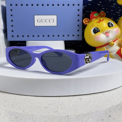 GUCCI OVAL FRAME SUNGLASSES GG1662SA IN ACETATE