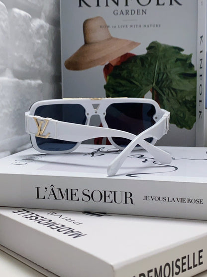 LOUIS VUITTON EVIDENCE SUNGLASSES 574718 IN WHITE ACETATE