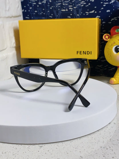 FENDI DIAGONAL ROUND FRAME SUNGLASSES 566718 IN ACETATE