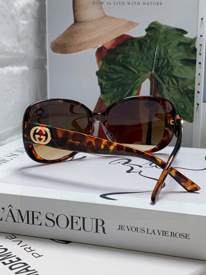 GUCCI ROUND FRAME SUNGLASSES 567450 IN ACETATE