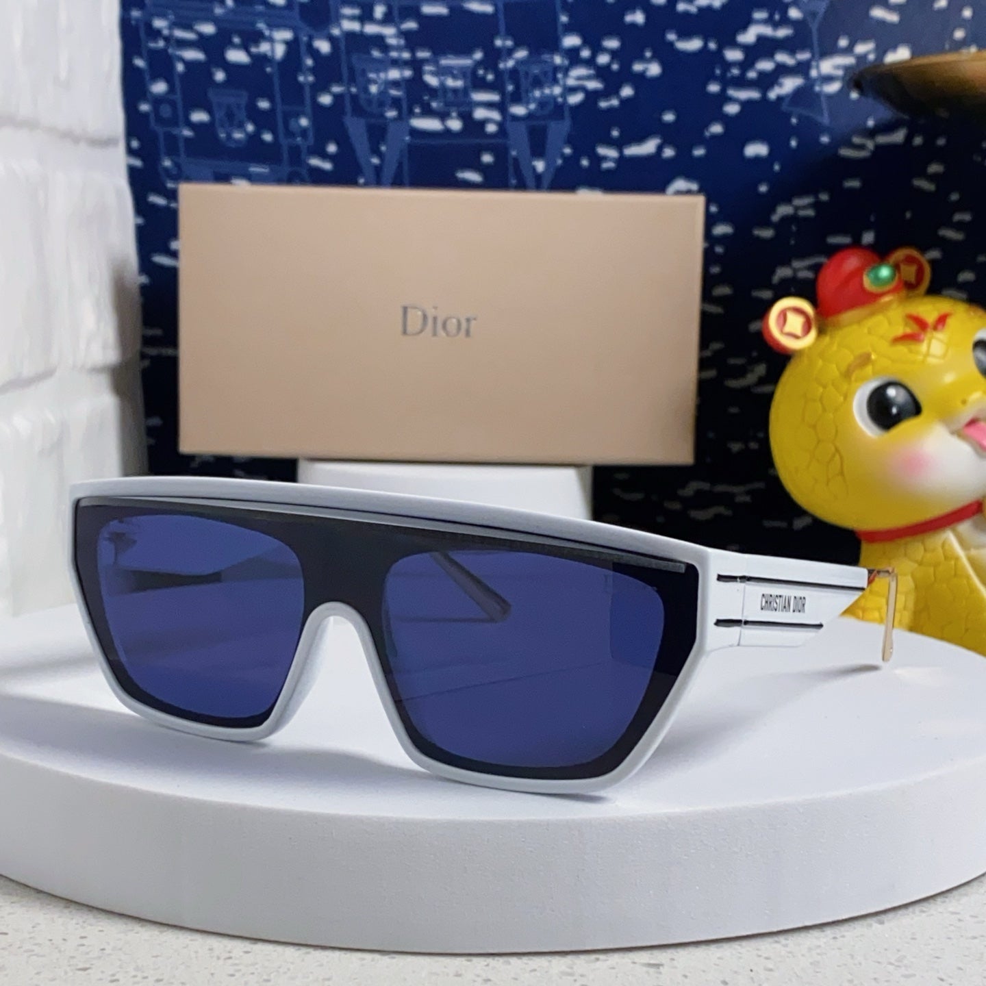 DIOR MONTAIGNE SUNGLASSES CLUB M7U IN WHITE ACETATE