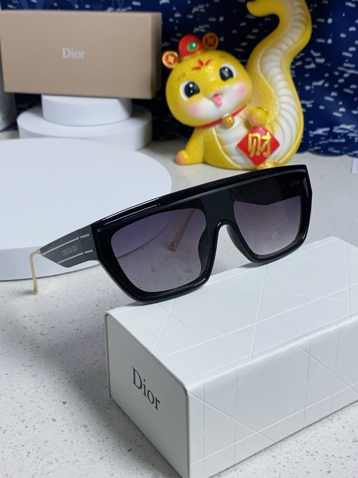 DIOR MONTAIGNE SUNGLASSES CLUB M7U IN BLACK ACETATE