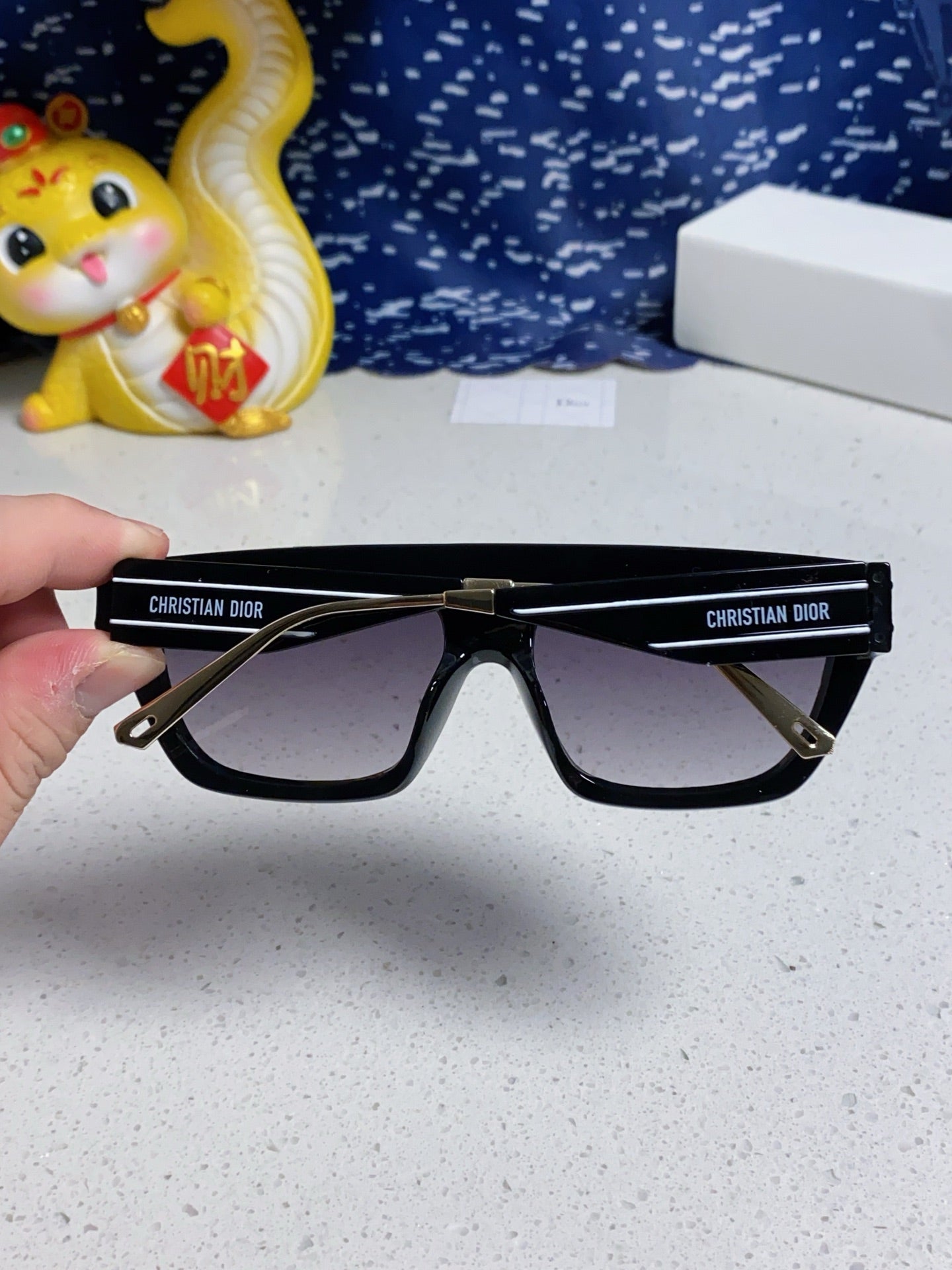 DIOR MONTAIGNE SUNGLASSES CLUB M7U IN BLACK ACETATE