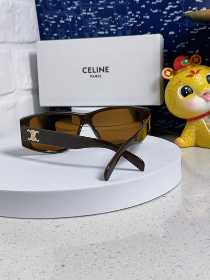 CELINE TRIOMPHE SUNGLASSES 533219 IN CARAMEL ACETATE
