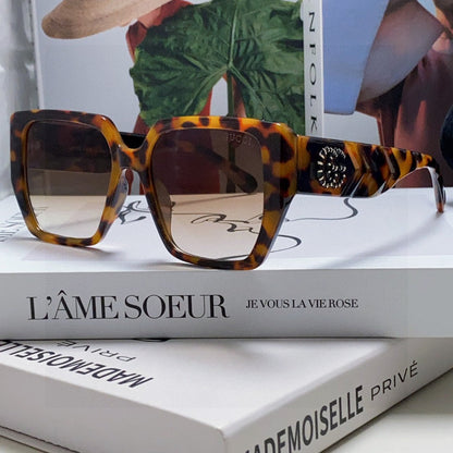 GUCCI SQUARE FRAME SUNGLASSES 570209 IN ACETATE