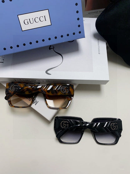 GUCCI SQUARE FRAME SUNGLASSES 570209 IN ACETATE