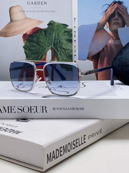GUCCI SQUARE FRAME SUNGLASSES 570213 IN METAL