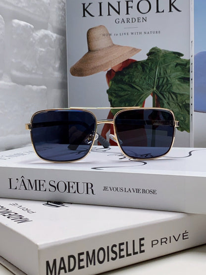 GUCCI SQUARE FRAME SUNGLASSES 570213 IN METAL