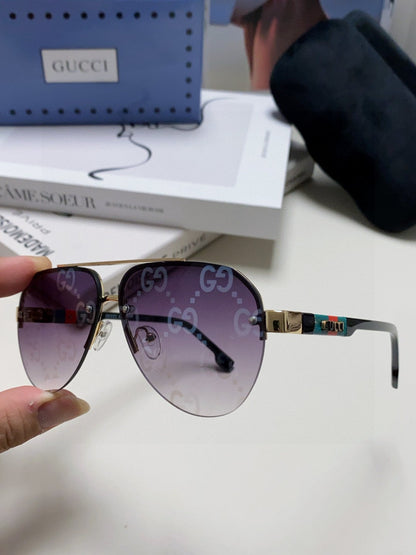 GUCCI AVIATOR FRAME SUNGLASSES 570223 IN METAL