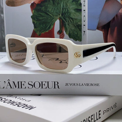 GUCCI RECTANGULAR FRAME SUNGLASSES 570237 IN ACETATE