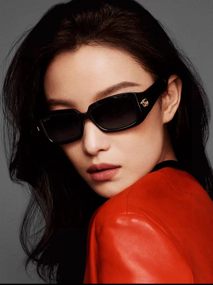GUCCI RECTANGULAR FRAME SUNGLASSES 570237 IN ACETATE