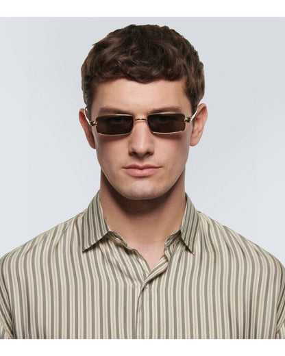 CARTIER PANTHÈRE RECTANGULAR FRAME SUNGLASSES CT0473S IN METAL