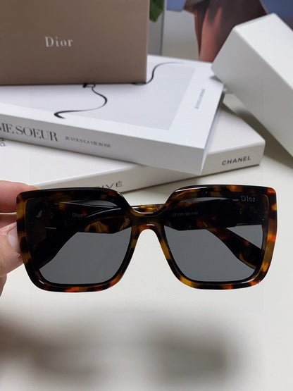 DIOR LADY 95.22 S2F SUNGLASSES 571585 IN HAVANA ACETATE GREY LENSES