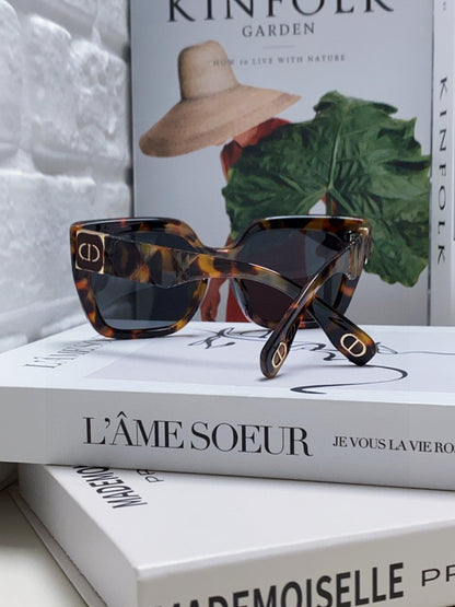 DIOR LADY 95.22 S2F SUNGLASSES 571585 IN HAVANA ACETATE GREY LENSES