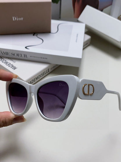 DIOR BOBBY B1U SUNGLASSES 571589 IN WHITE ACETATE GREY SMOKE LENSES