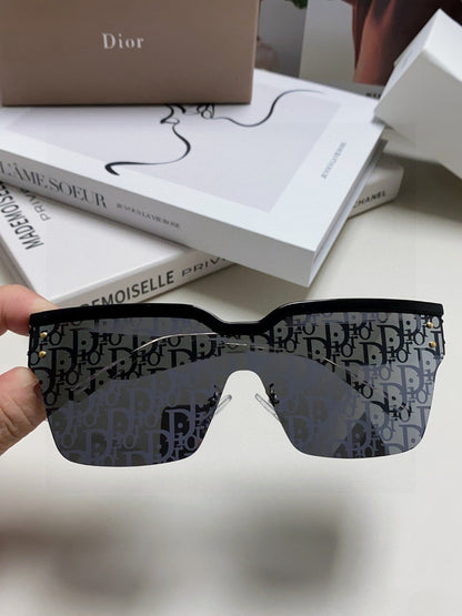 DIOR OBLIQUE SUNGLASSES 571598 IN BLACK ACETATE