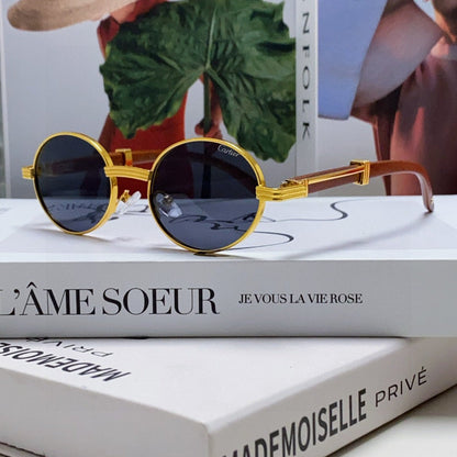 CARTIER PREMIÈRE ROUND FRAME SUNGLASSES CT0464S IN METAL