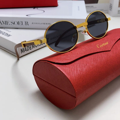 CARTIER PREMIÈRE ROUND FRAME SUNGLASSES CT0464S IN METAL