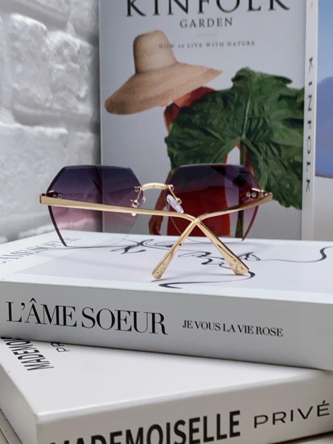 CARTIER PANTHÈRE RIMLESS GEOMETRIC FRAME SUNGLASSES 539743 IN METAL