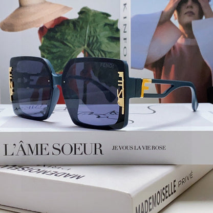 FENDI FF DIAMONDS SQUARE FRAME SUNGLASSES 575802 IN ACETATE