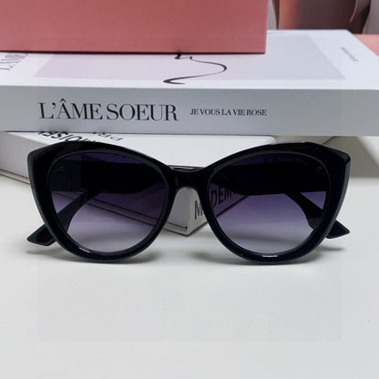 MIU MIU GLIMPSE SUNGLASSES 576816 IN BLACK ACETATE