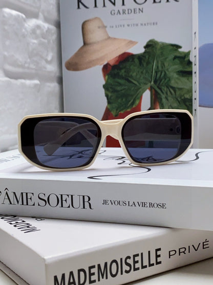 MIU MIU GLIMPSE SUNGLASSES 576819 IN WHITE ACETATE