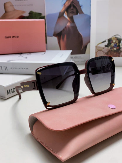 MIU MIU RUNWAY SQUARE SUNGLASSES 576823 IN ACETATE