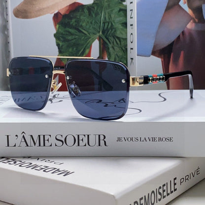 GUCCI RECTANGULAR FRAME SUNGLASSES 576873 IN METAL