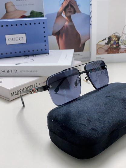 GUCCI RECTANGULAR FRAME SUNGLASSES 576873 IN METAL