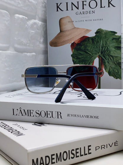 GUCCI SQUARE FRAME SUNGLASSES 576880 IN METAL