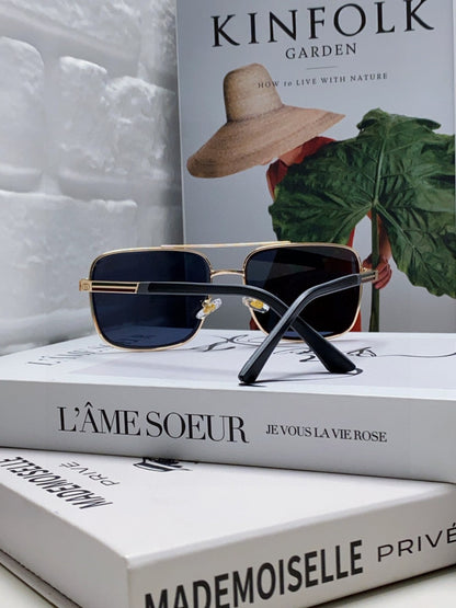 GUCCI SQUARE FRAME SUNGLASSES 576880 IN METAL