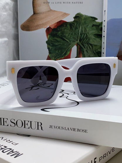 FENDI FEN FIRST CHUNKY SQUARE FRAME SUNGLASSES 542081 IN ACETATE
