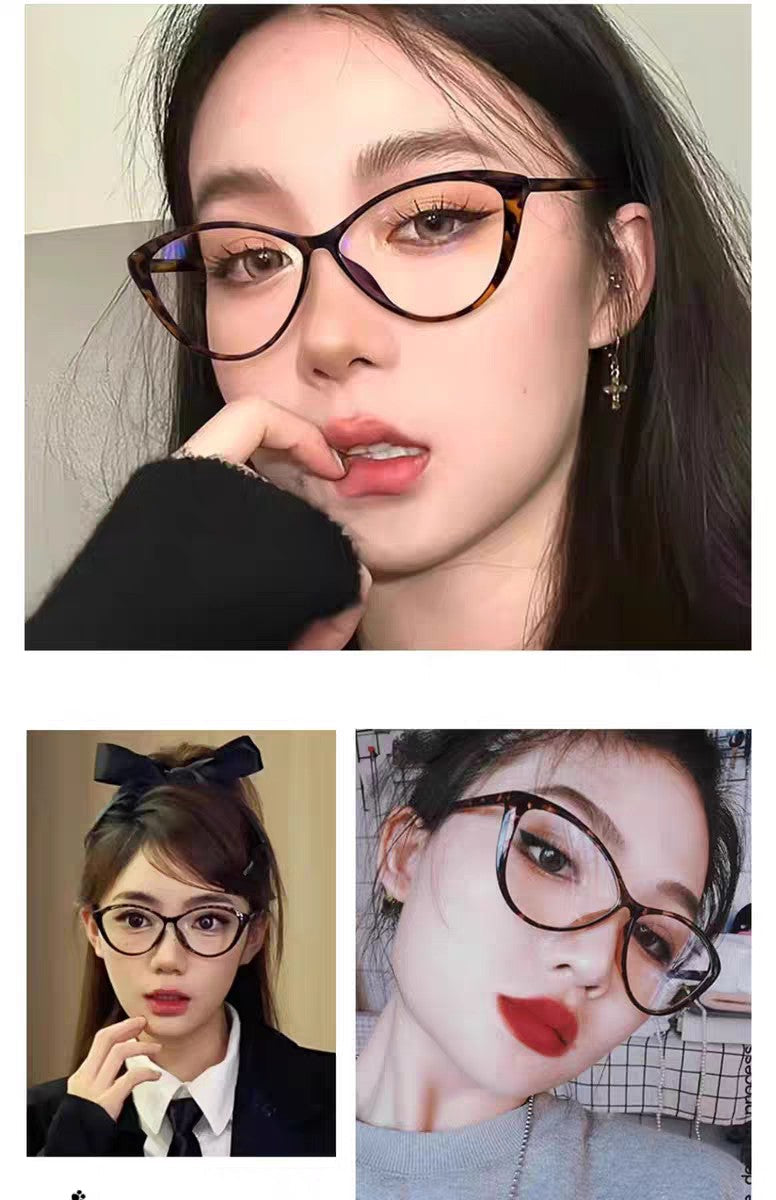 CHANEL CAT EYE SUNGLASSES CH3393 IN HAVANA ACETATE CLEAR LENSES