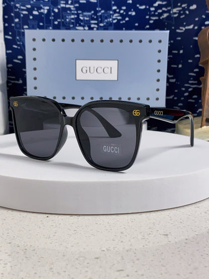 GUCCI SQUARE FRAME SUNGLASSES 575854 IN BLACK ACETATE