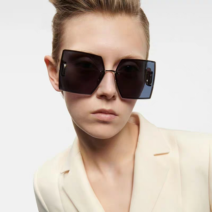 DIOR 30MONTAIGNE S7U SUNGLASSES 578109 IN GOLD METAL GREY SMOKE LENSES