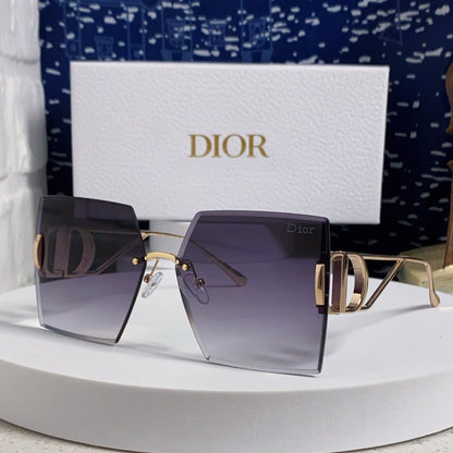 DIOR 30MONTAIGNE S7U SUNGLASSES 578109 IN GOLD METAL GREY SMOKE LENSES