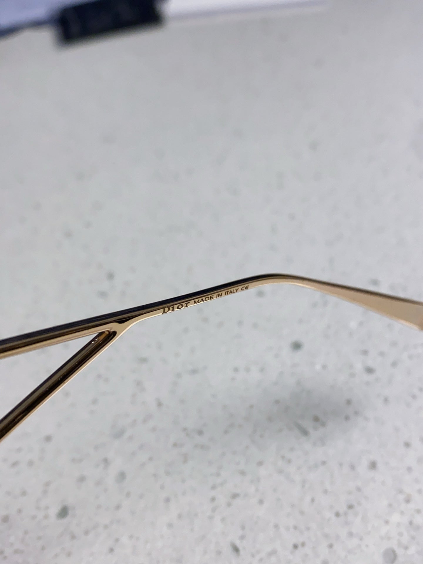 DIOR 30MONTAIGNE S7U SUNGLASSES 578110 IN GOLD METAL GREY LENSES