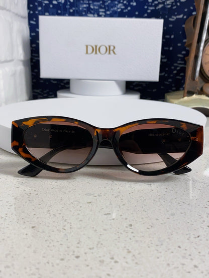 DIOR MONTAIGNE SUNGLASSES 578114 IN HAVANA ACETATE