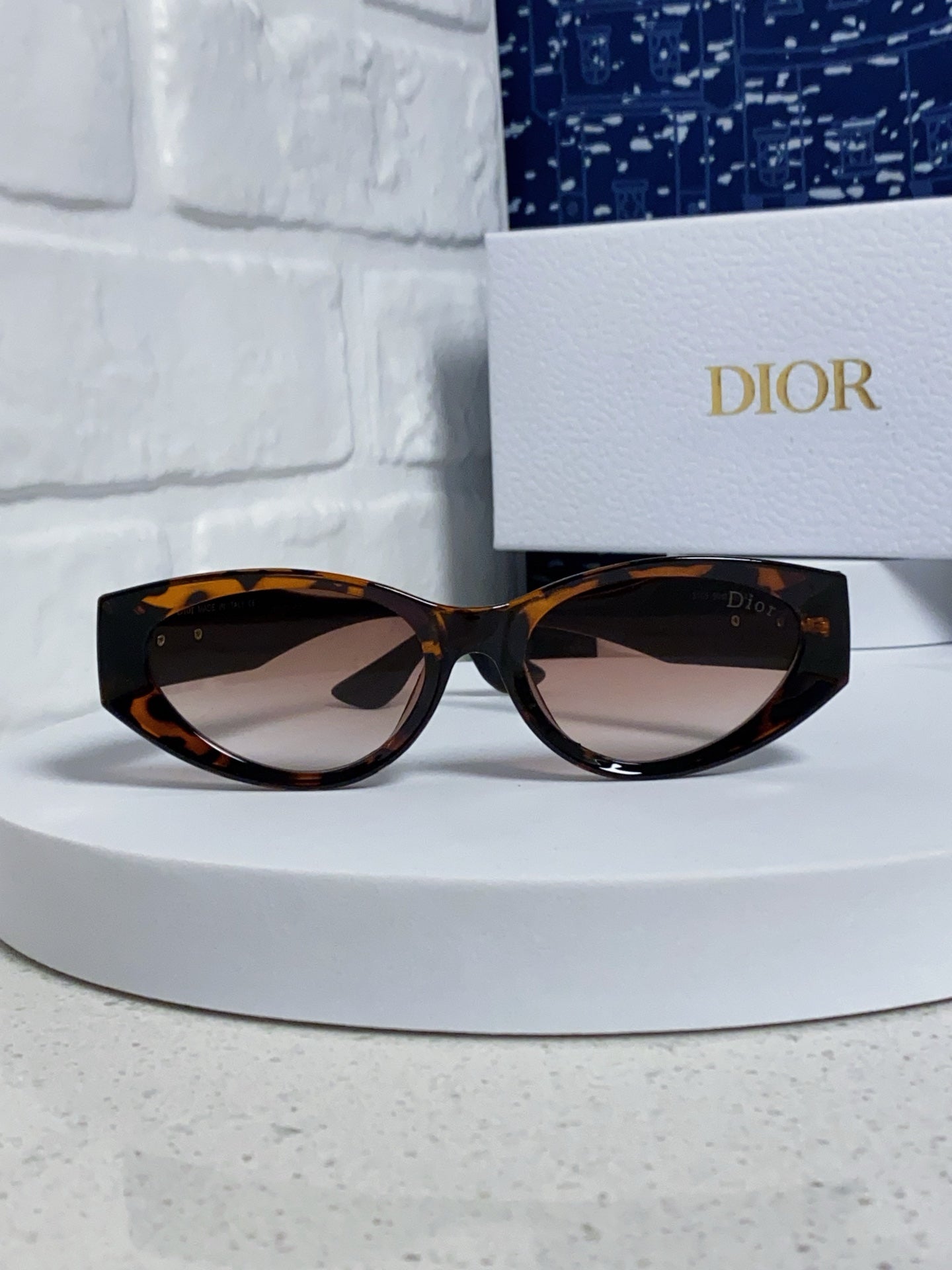 DIOR MONTAIGNE SUNGLASSES 578114 IN HAVANA ACETATE