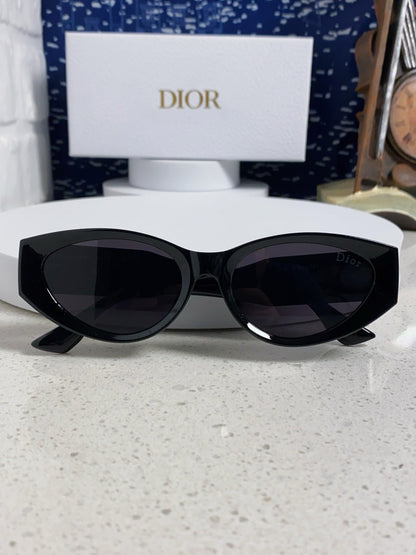 DIOR MONTAIGNE SUNGLASSES 578115 IN BLACK ACETATE