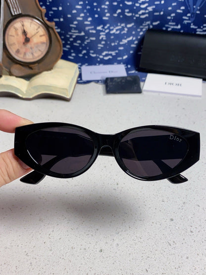 DIOR MONTAIGNE SUNGLASSES 578115 IN BLACK ACETATE