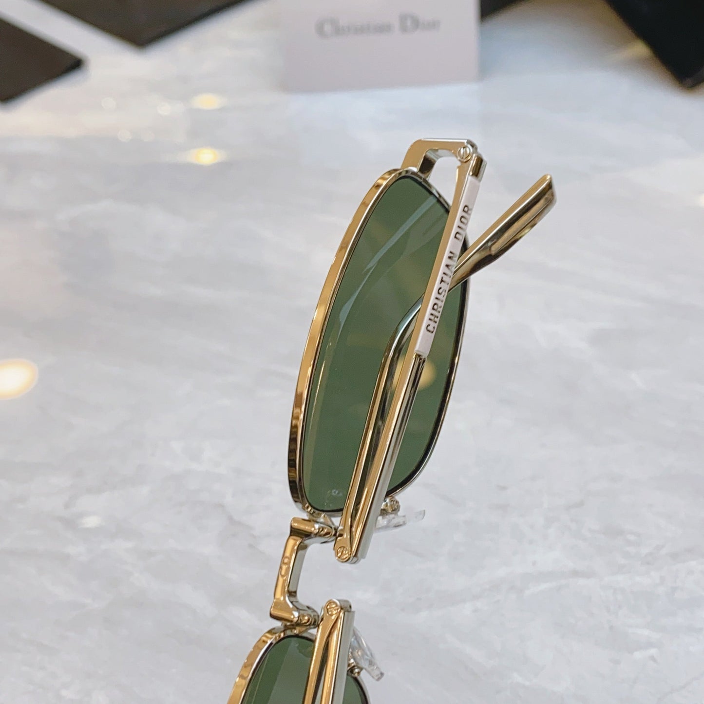 DIOR FOLDABLE SUNGLASSES 90A1U IN METAL