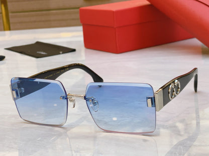 CARTIER PANTHÈRE GEOMETRIC SUNGLASSES CT00636S IN METAL AND ACETATE