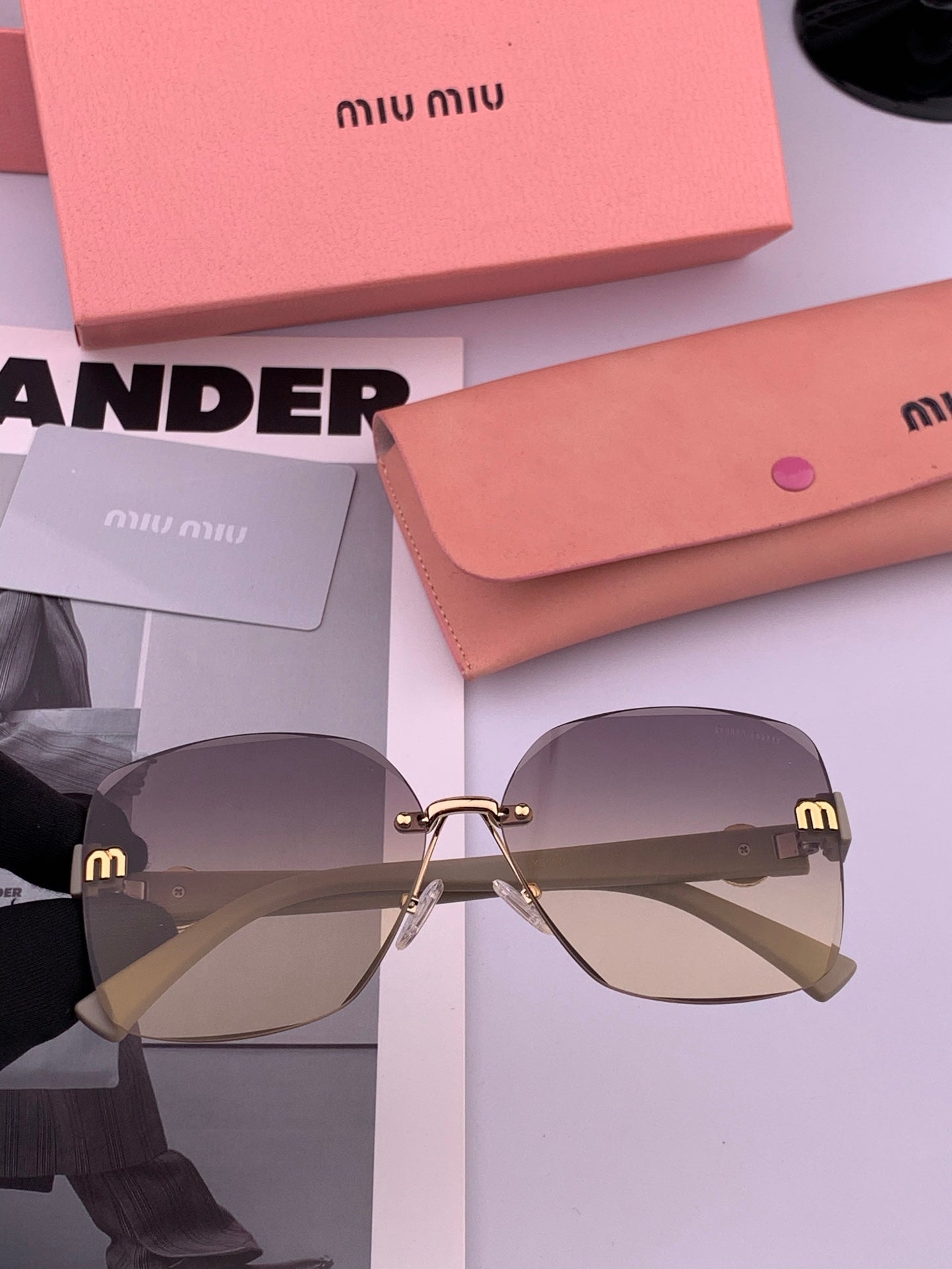 MIU MIU RUNWAY SQUARE SUNGLASSES M6550 IN ACETATE