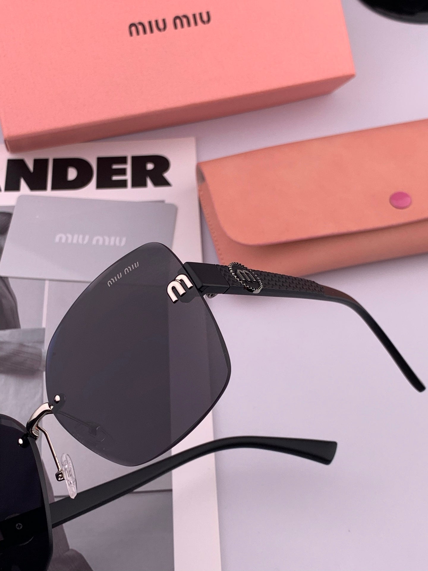 MIU MIU RUNWAY SQUARE SUNGLASSES M6550 IN ACETATE